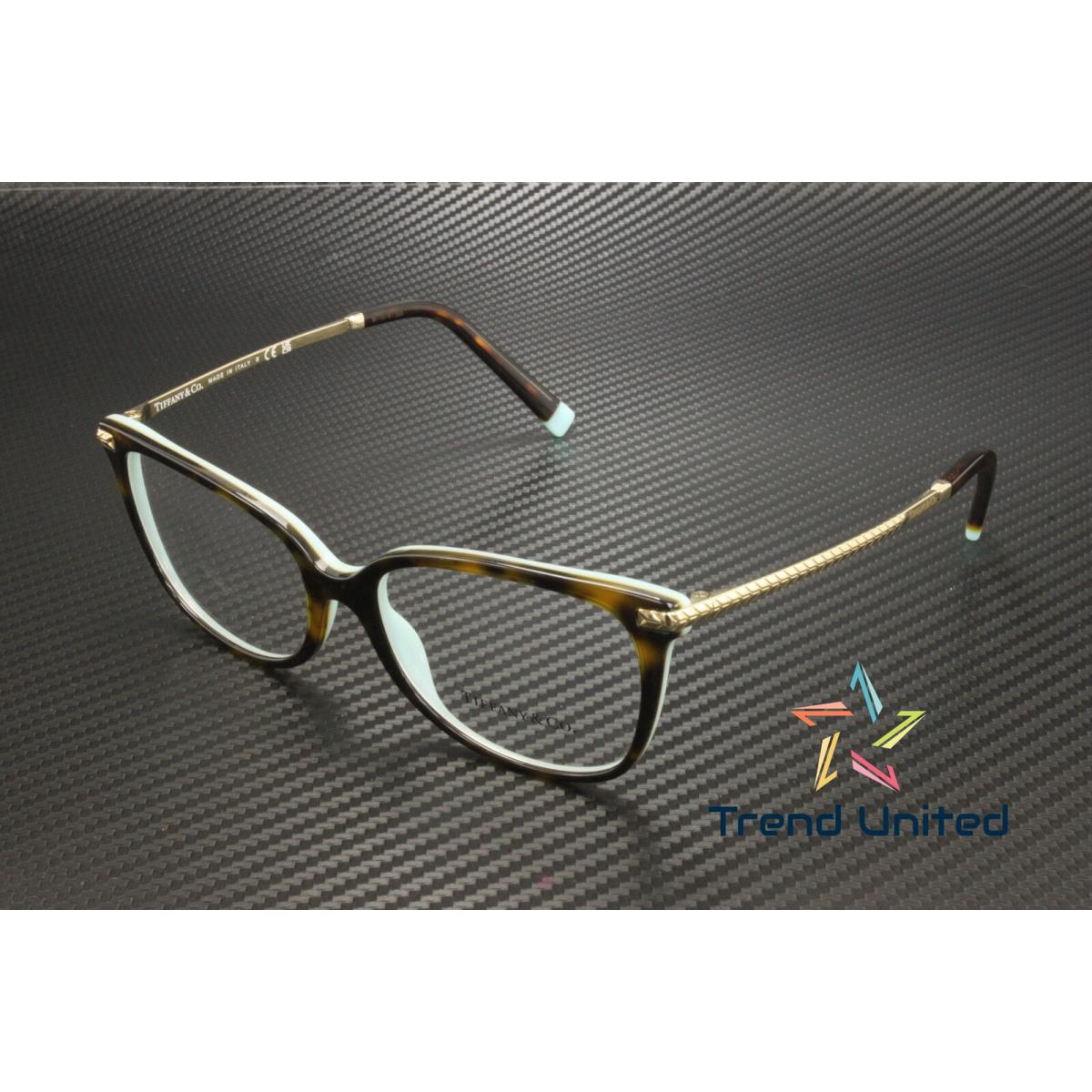 Tiffany TF2221 8134 Havana On Tiffany Blue Demo Lens 54 mm Women`s Eyeglasses