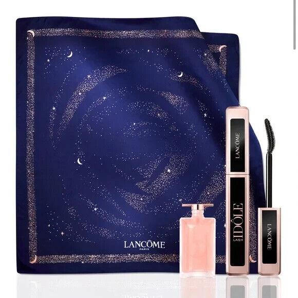 Lancome Women`s Three Piece Luxury Gift Set with Scarf Mascara Idole Parfum