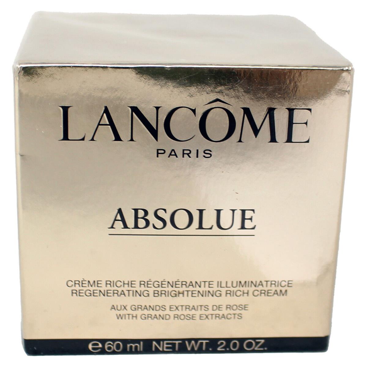 Lancome Absolue Regenerating Brightening Rich Cream 2 Ounce