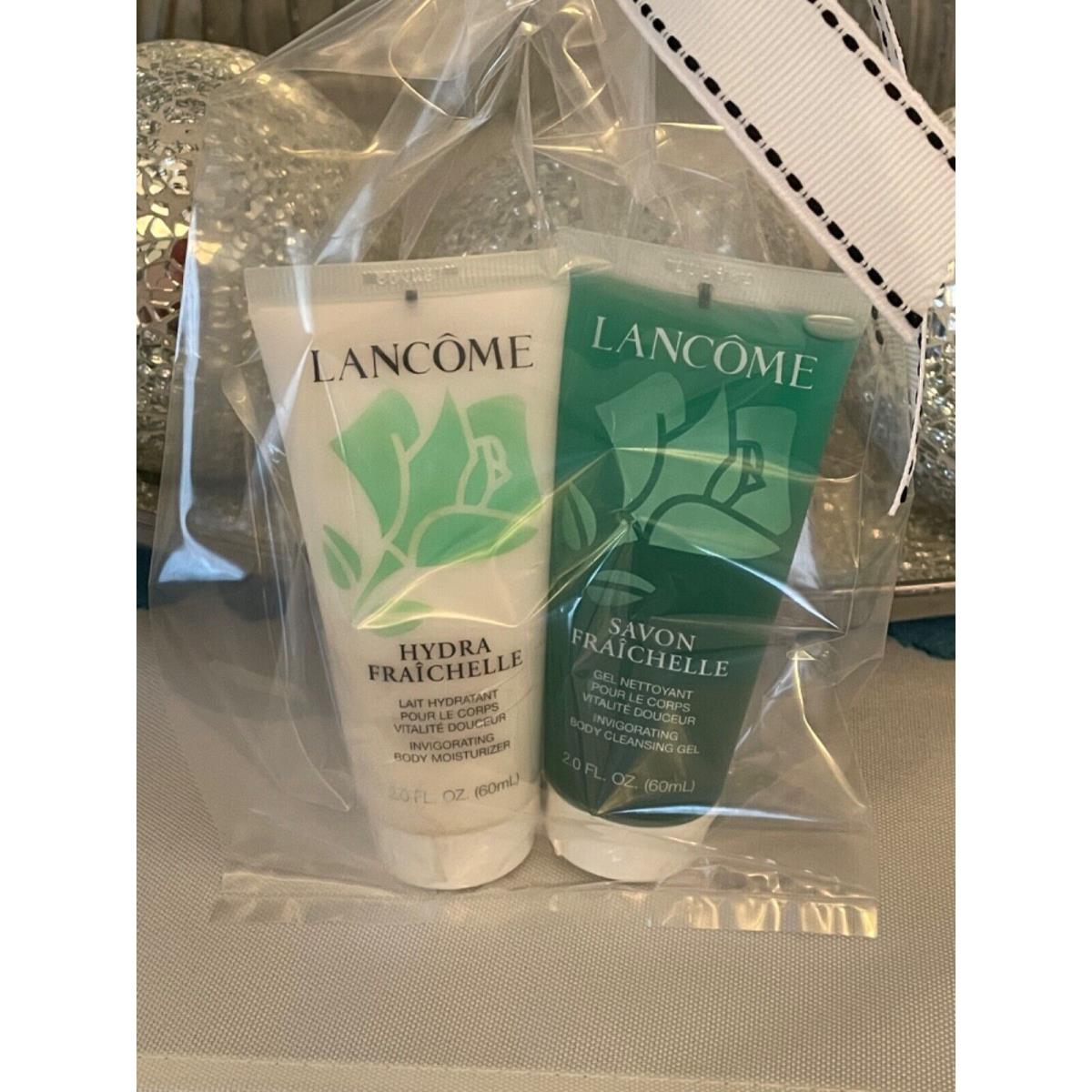 Lancome Savon Fraichelle Invigorating Cleansing Gel Body Wash + Moisterizer Set