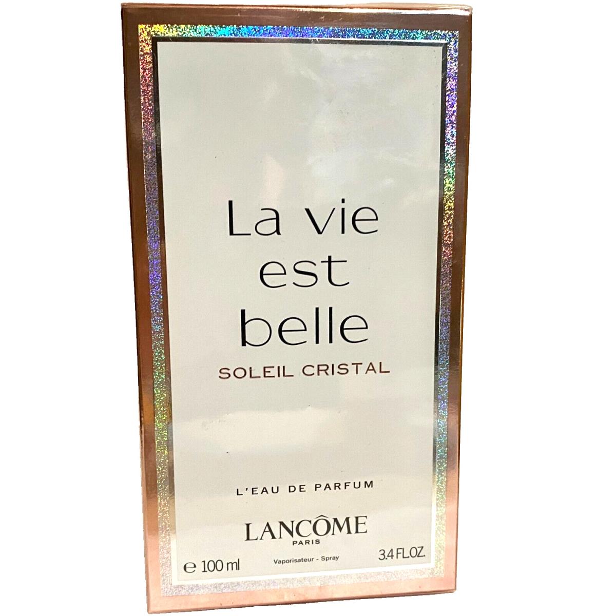 Lancome La Vie Est Belle Soleil Cristal L`eaude Parfum 3.4oz/100 ml