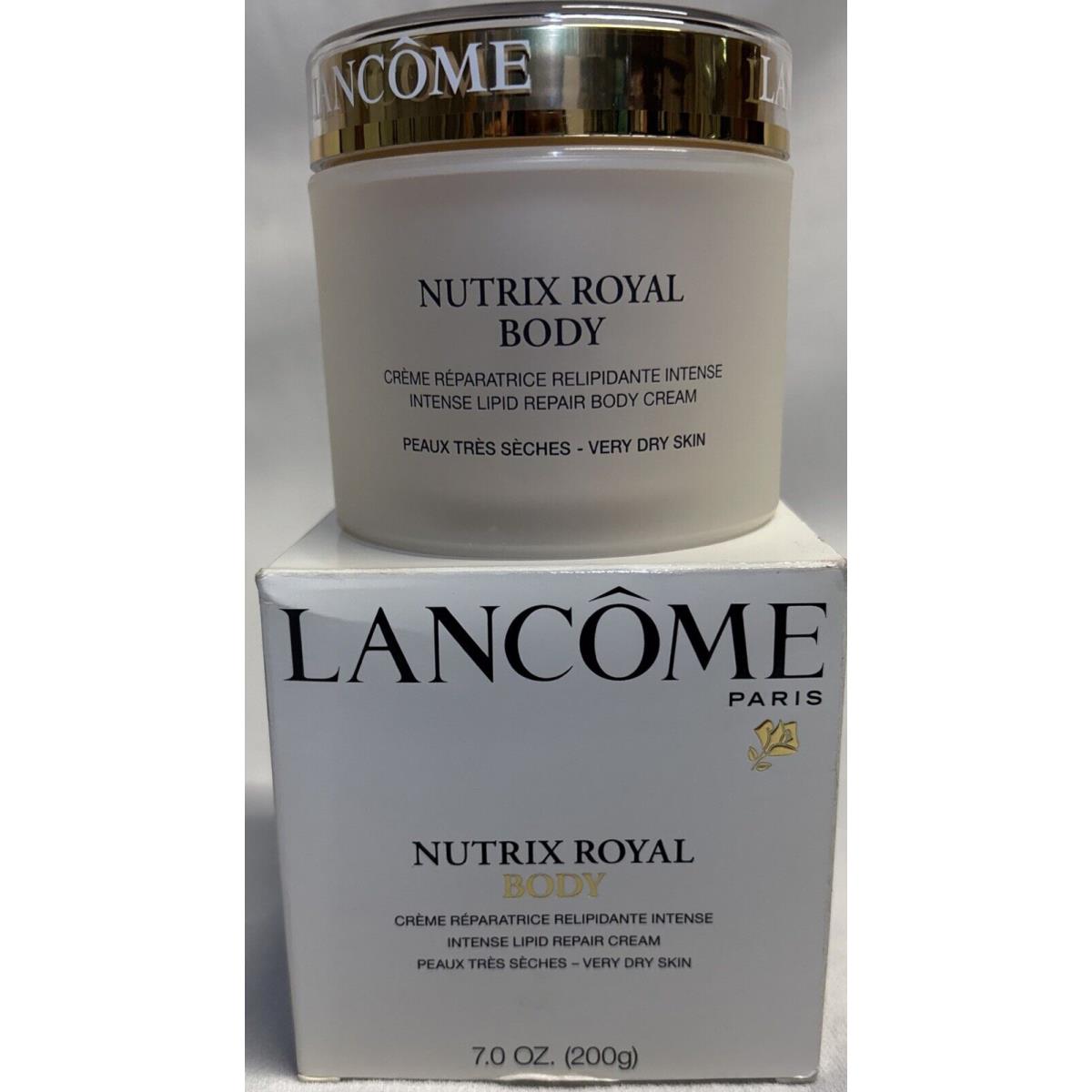 Lancome Paris Nutrix Royal Body Intense Lipid Repair Cream 7.0 oz 200g Nos