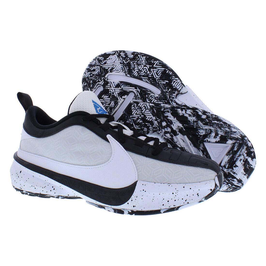 Nike Freak 5 GS Boys Shoes - White/Black, Main: White