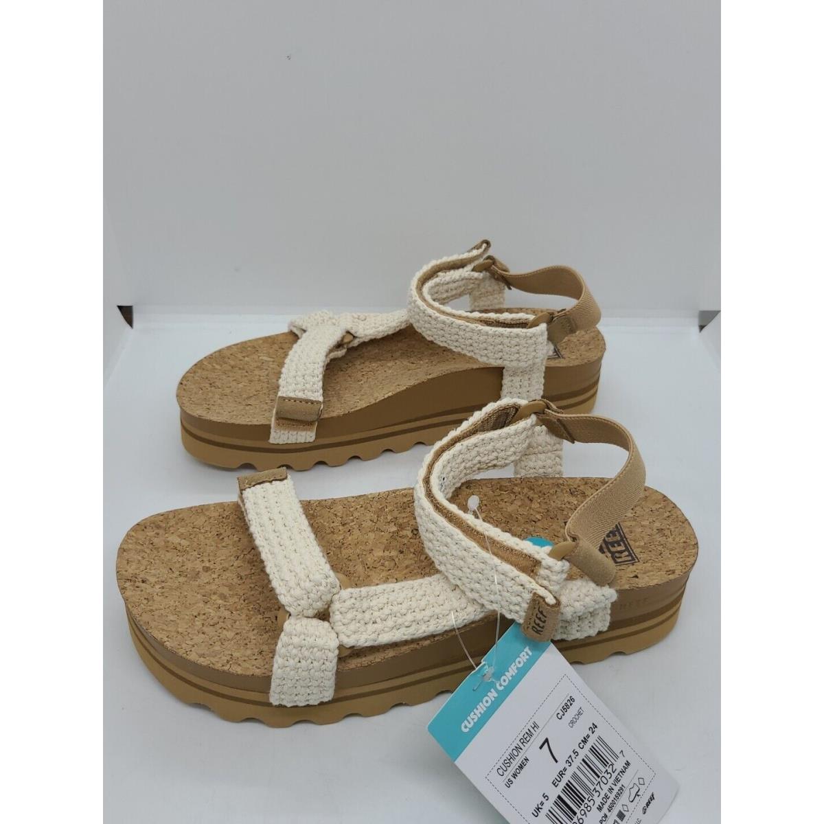 Reef Cushion Rem Hi Platform Sandals - Crochet Size 7