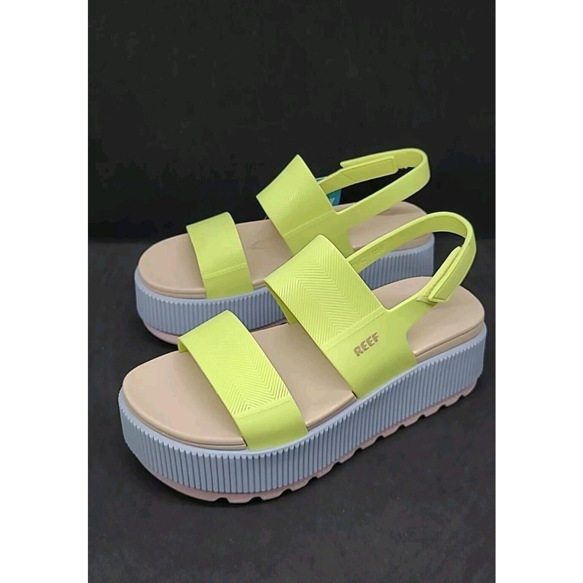 Reef Water Vista Higher Platform Sandals - Meringue Size 5