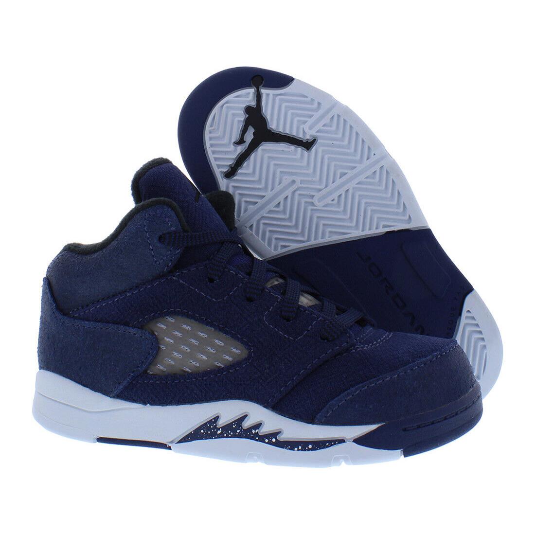 Nike Jordan 5 Retro SE Infant/toddler Shoes - Midnight Navy/Black, Main: Blue