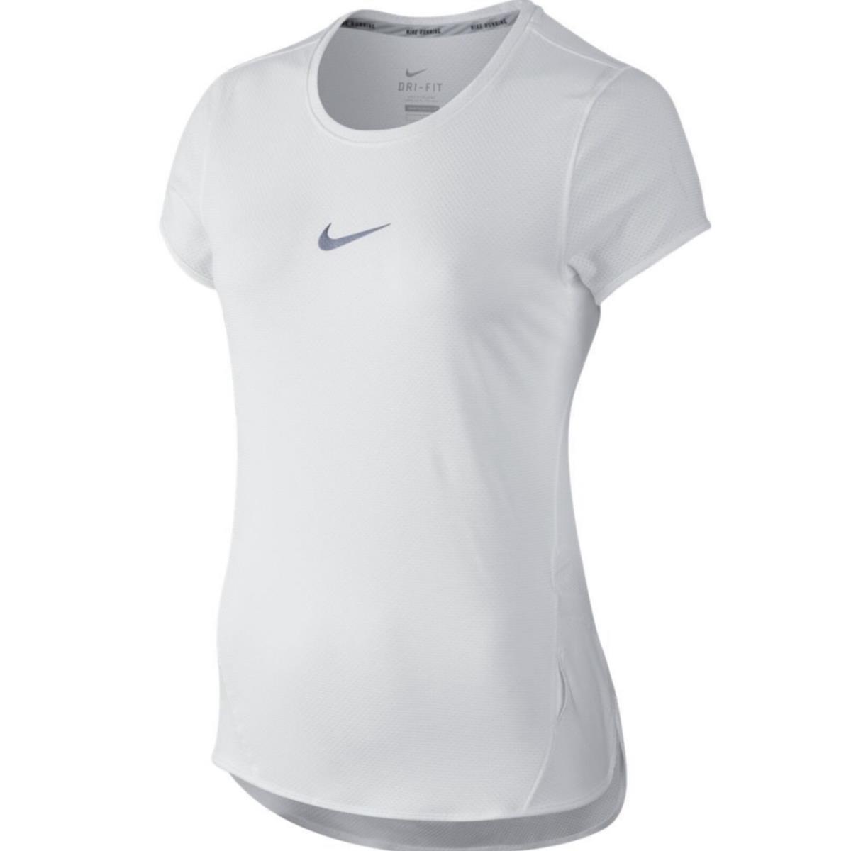 Nike Aeroreact Running Reflective Short Sleeve Shirt Top Training Womens S