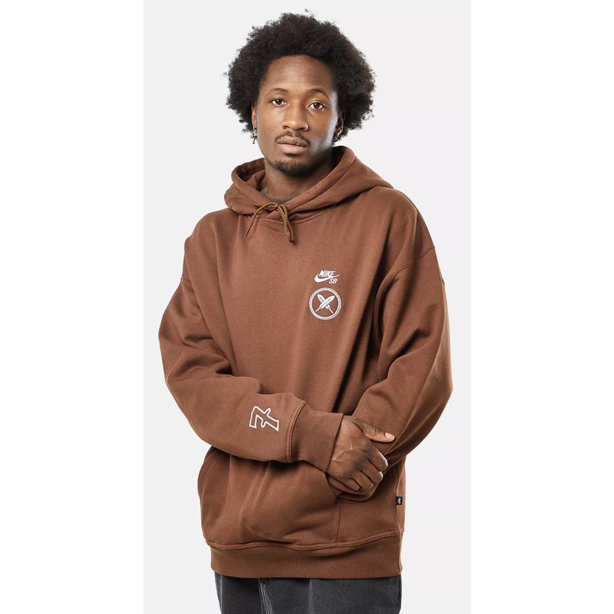 Nike SB x Yuto Gfx Pullover Hoodie Cacao Brown FN0551-259