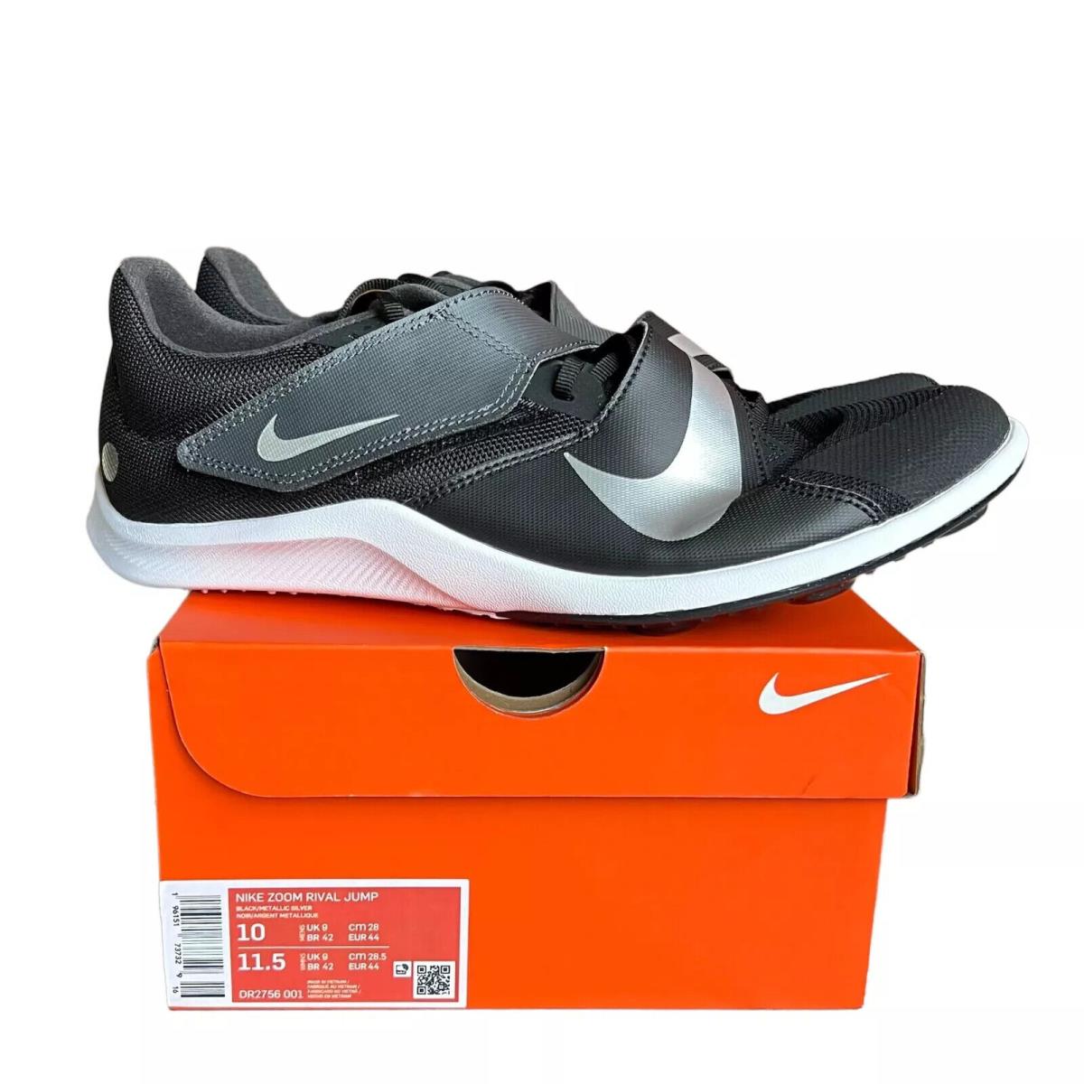 Nike Zoom Rival Jump Sizes 8-13 Track Field Spikes Black/white DR2756-001 - Black