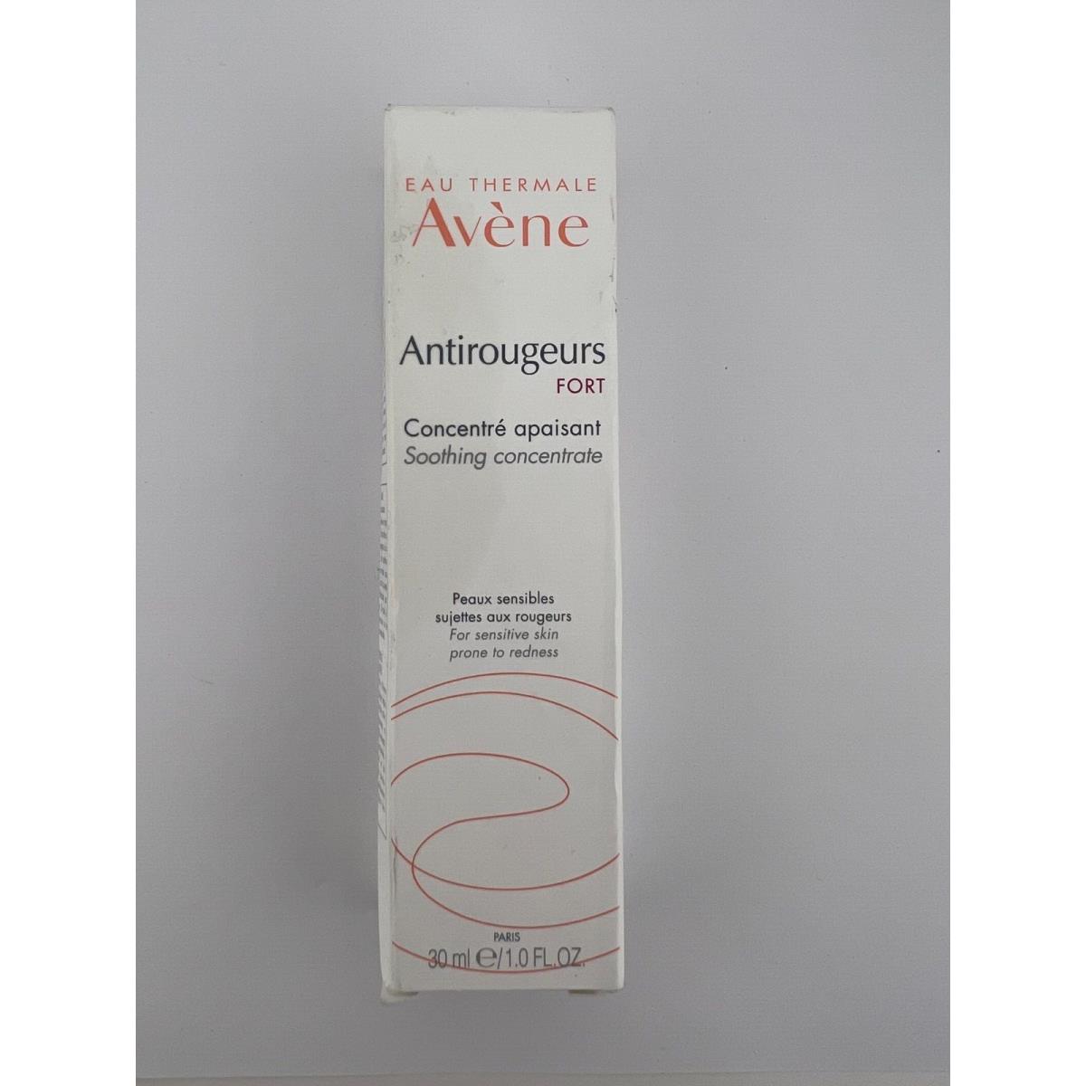 Avene Antirougeurs Fort Soothing Concentrate For Sensitive Skin 1 oz