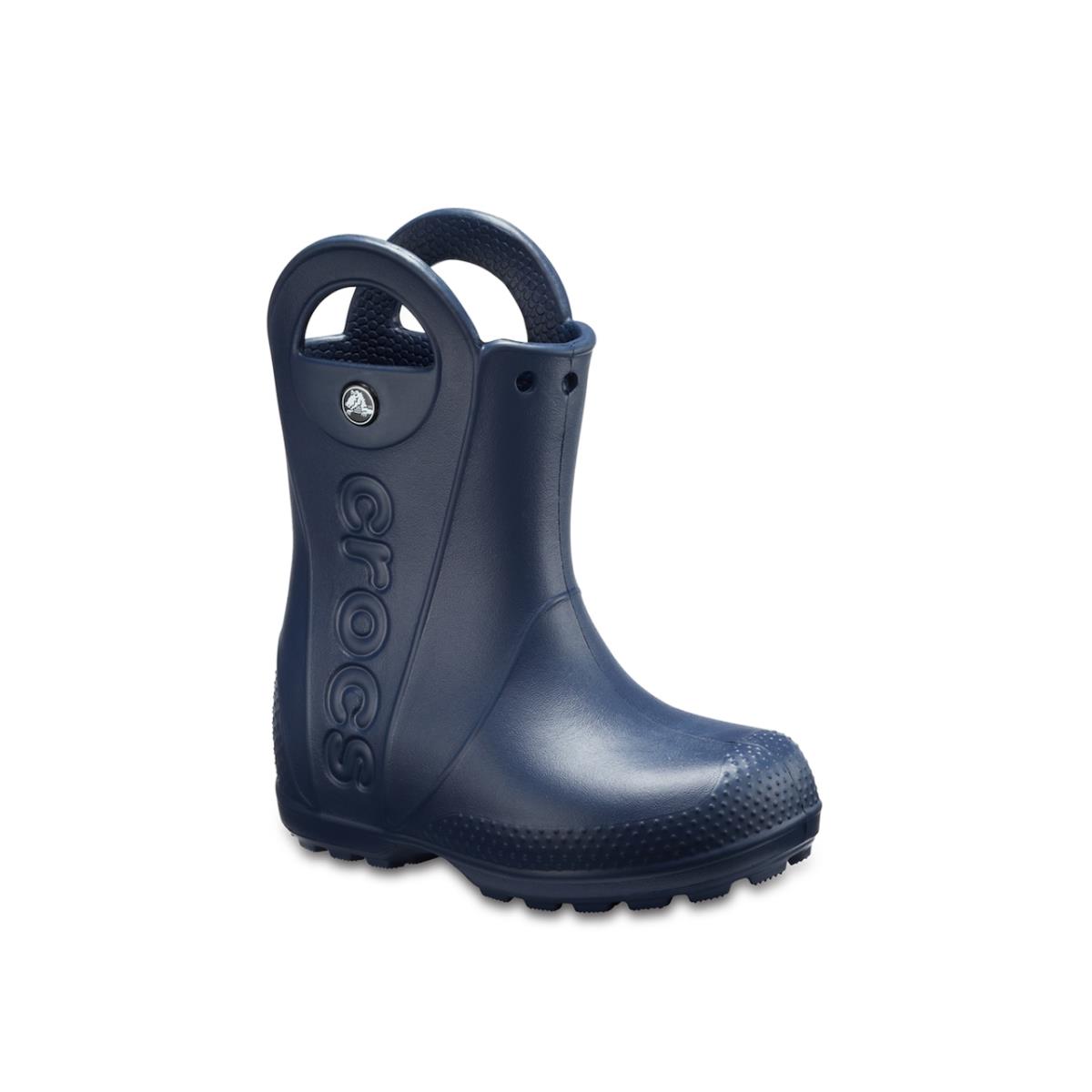 Boy`s Boots Crocs Handle It Rain Boot Navy