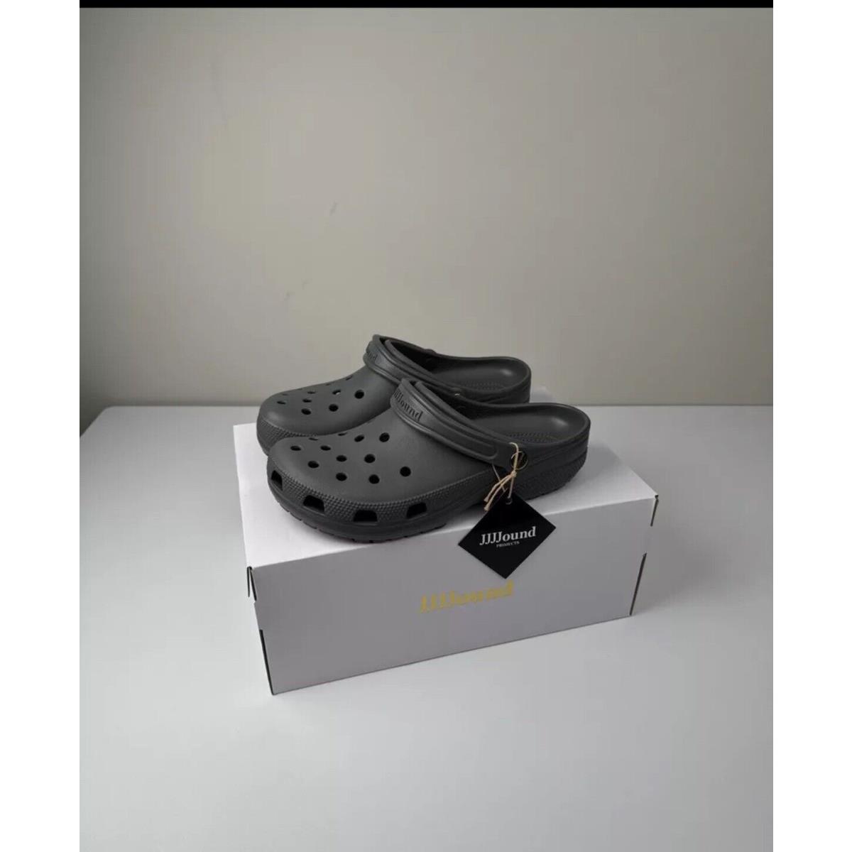 Jjjjound x Crocs Classic Clogs Slate Grey Men`s Slip On Shoes - Size 11