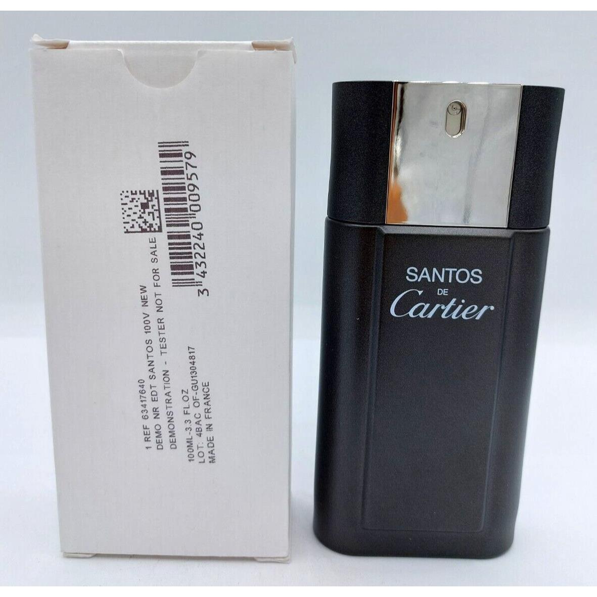 Cartier Santos For Men 3.4oz 100ml Edt IN White Box AS Pictured 343224009579