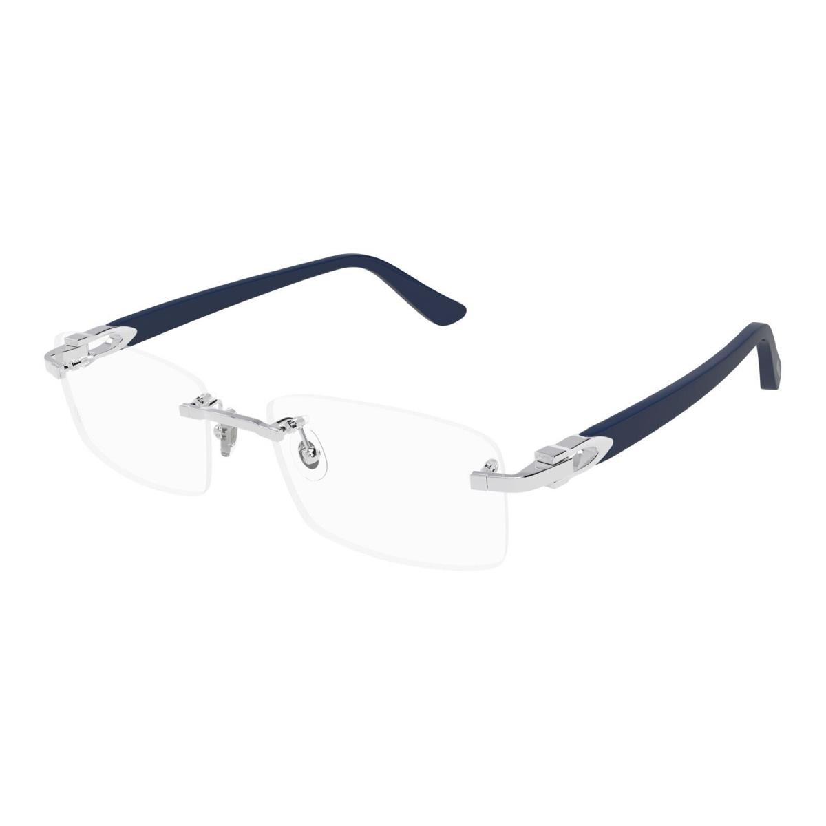 Cartier CT0287o-012 Silver Blue Eyeglasses