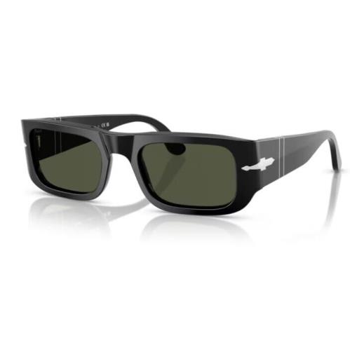 Persol 0PO3362S 95/31 Black/ Green Oval 55mm Unisex Sunglasses