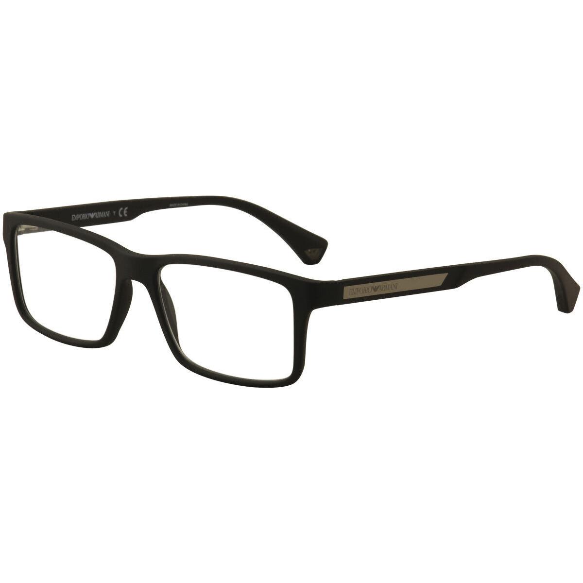 Emporio Armani Eyeglasses EA3038 EA/3038 5063 Black/silver Optical Frame 54mm