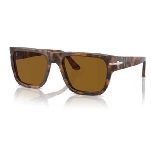 Persol 0PO3348S 121033 Brown Havana/brown Square 55mm Men`s Sunglasses