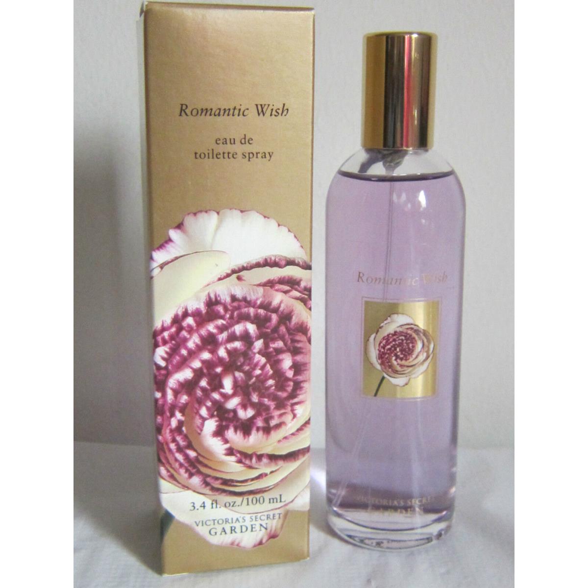 1 Victoria Secret Garden Crush Romantic Wish Perfume Eau DE Toilette 3.4 OZ ROMANTIC WISH