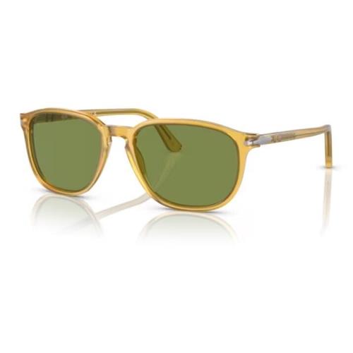 Persol 0PO3019S 204/4E Miele/green Square Shaped 52mm Men`s Sunglasses