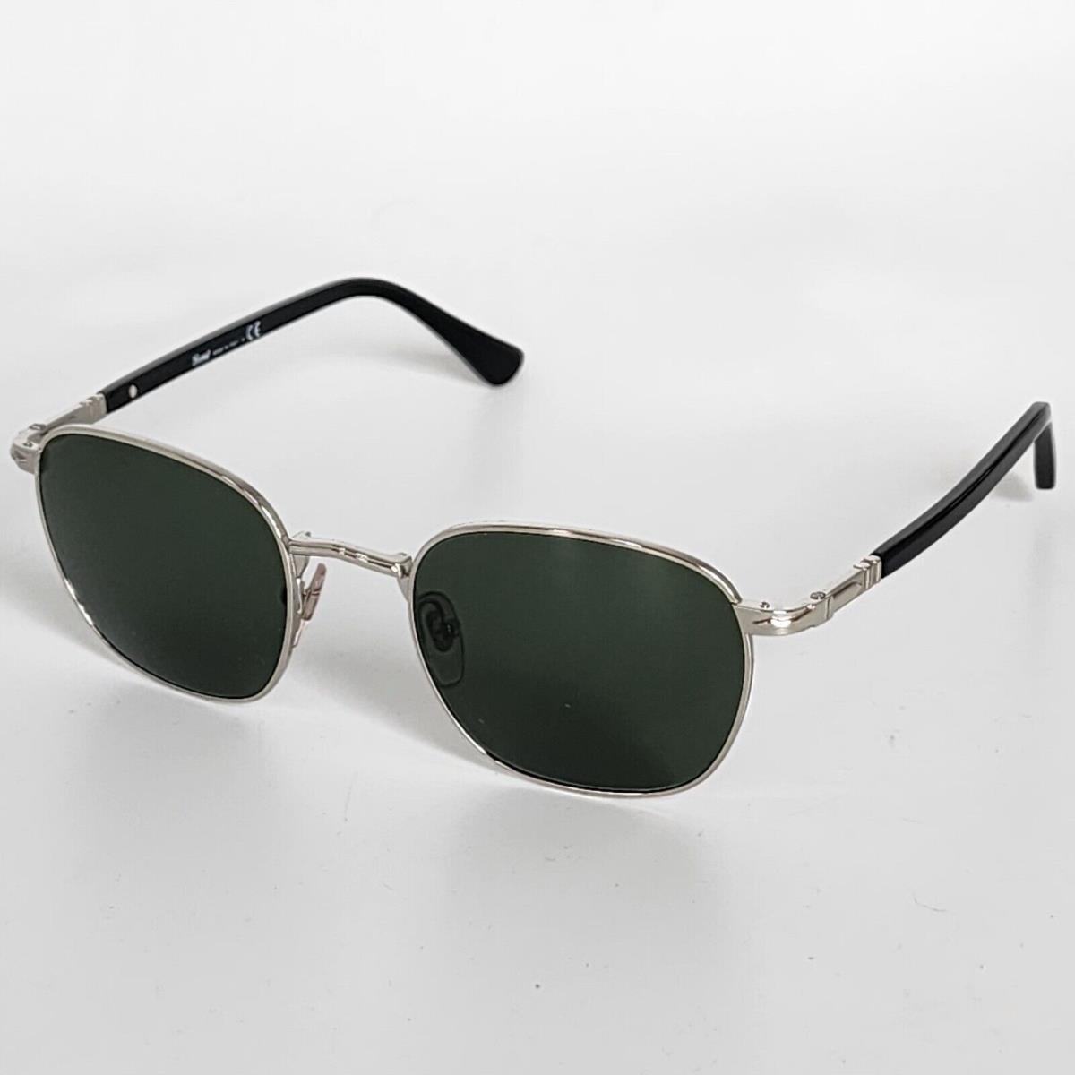 Persol PO2476S 618/31 Silver/green Lens Square Unisex 50mm Sunglasses