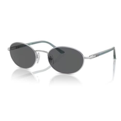 Persol 0PO1018S 518/B1 Silver/dark Grey Oval 52 mm Women`s Sunglasses