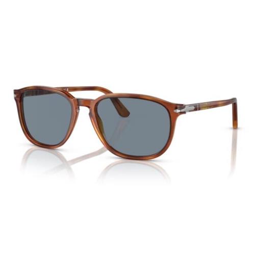 Persol 0PO3019S 96/56 Terra di Siena/blue Square Shaped 55mm Men`s Sunglasses