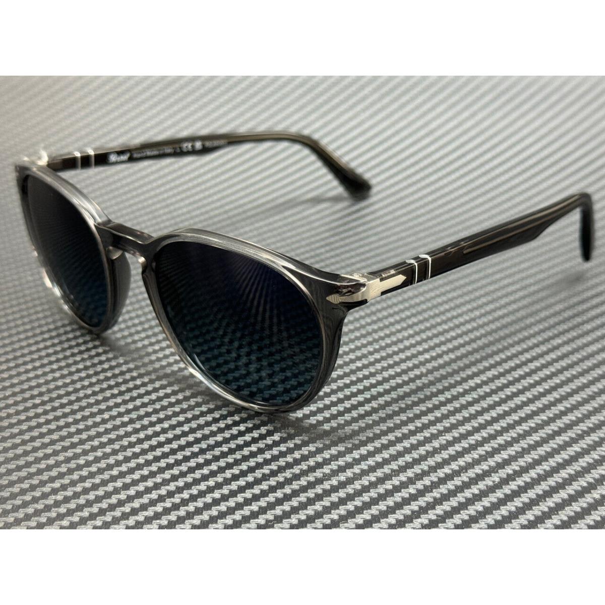 Persol PO3152S 1196S3 Transparent Grey Blue Polarized 52 mm Men`s Sunglasses