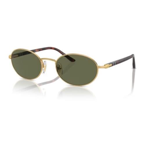 Persol 0PO1018S 515/58 Gold/green Polarized Oval Shaped 52 mm Women`s Sunglasses