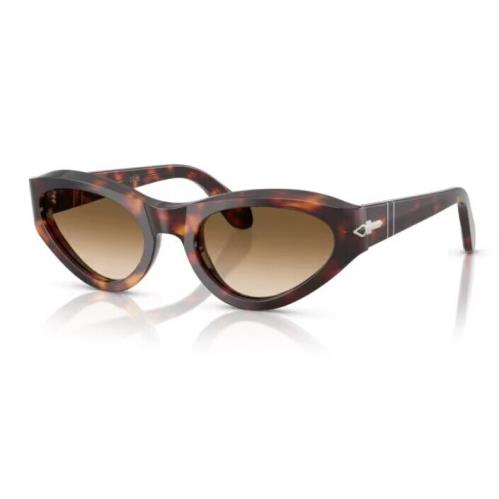 Persol 0PO0052S 24/51 Havana/clear Gradient Brown Cat Eye Women Sunglasses