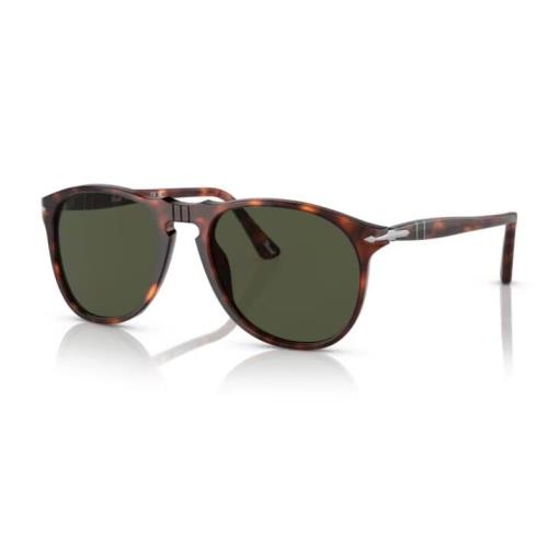 Persol 0PO9649S 24/31 Havana/green Oval Shaped Men`s Sunglasses