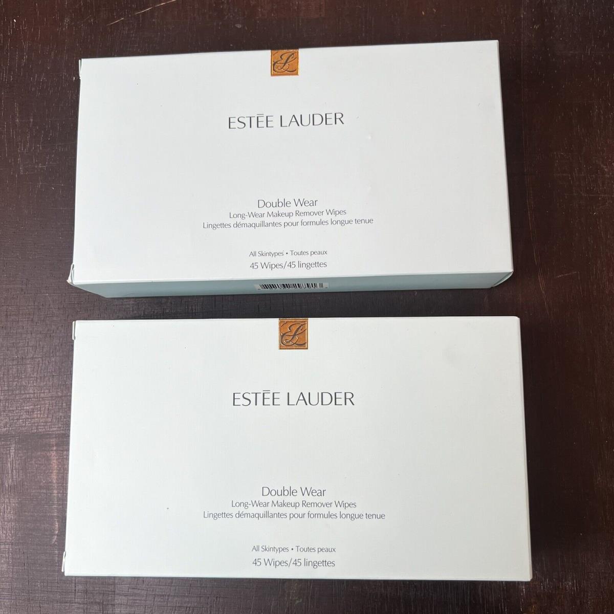 Estee Lauder Double Wear Long-wear Makeup Remover Wipes 2 Packs Total 90 Wipes