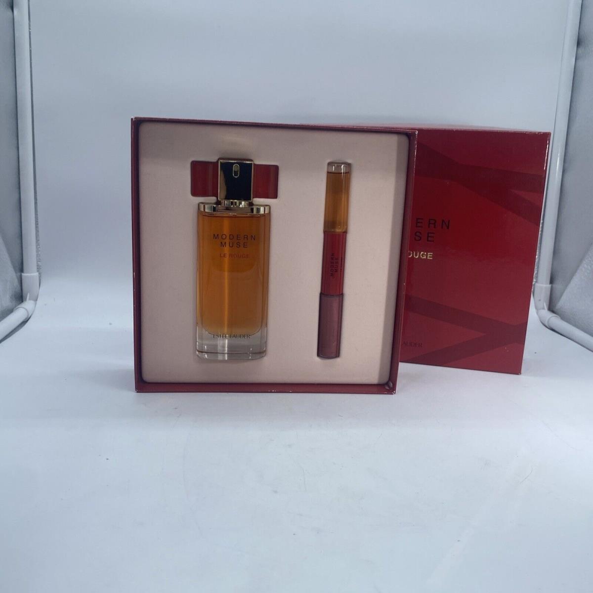 Modern Muse Le Rouge by Estee Lauder 1.7oz Perfume with Roll on Perfume .17oz