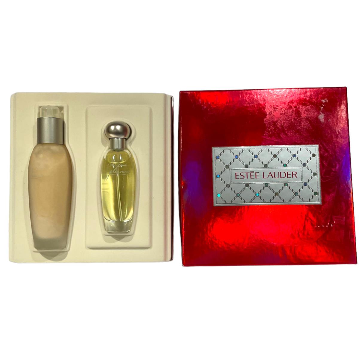 Estee Lauder Pleasures Delight 1.7 FL OZ Edp Gift Set 3.4 Lotion Perfume Retired