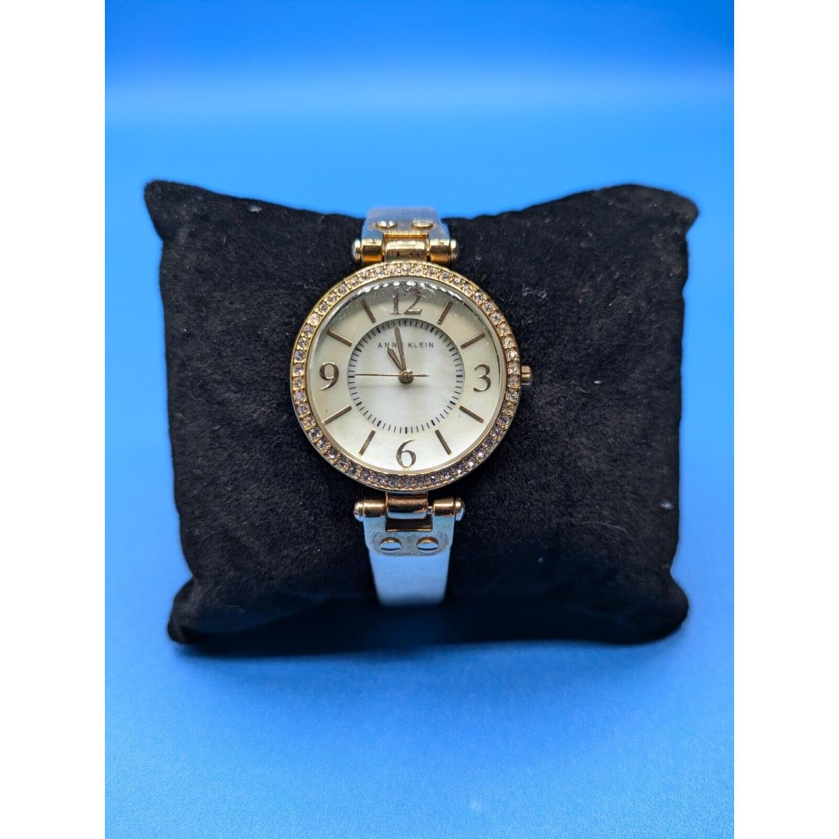 Vintage Anne Klein Wrist Watch Gold Diamond