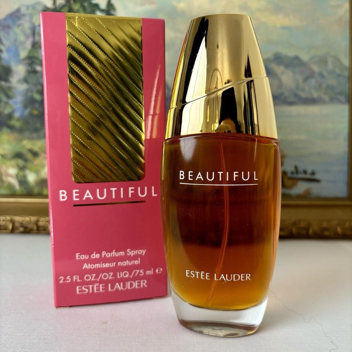 Vtg Estee Lauder Beautiful 2.5 oz 75 ml Edp Eau de Parfum Old Version Perfume