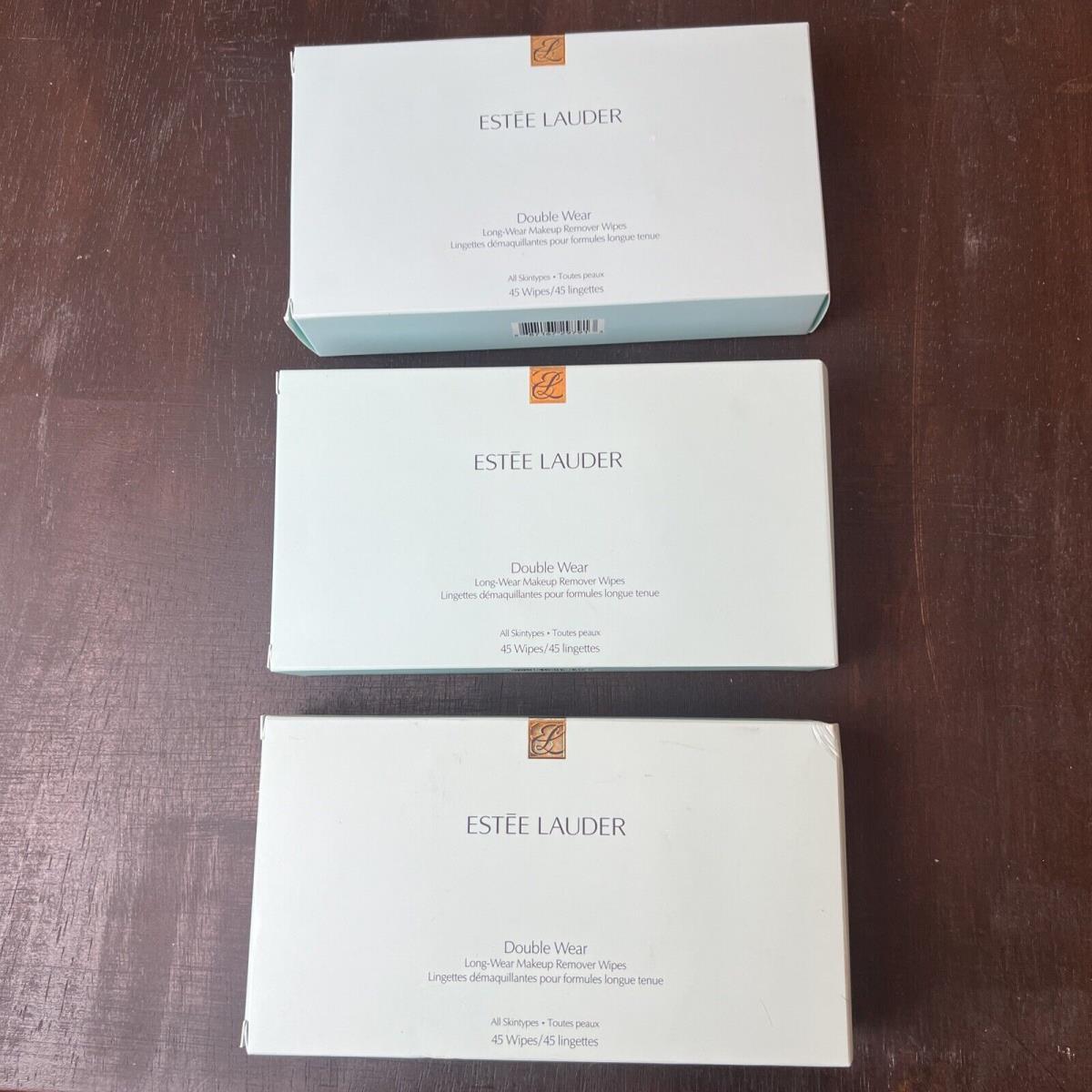 Estee Lauder Double Wear Long-wear Makeup Remover Wipes 3 Packs Total 135 Wipes