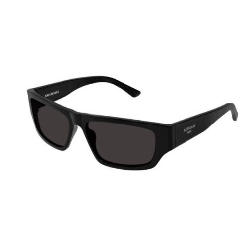 Balenciaga BB0366S 001 Black/grey Rectangular Men`s Sunglasses