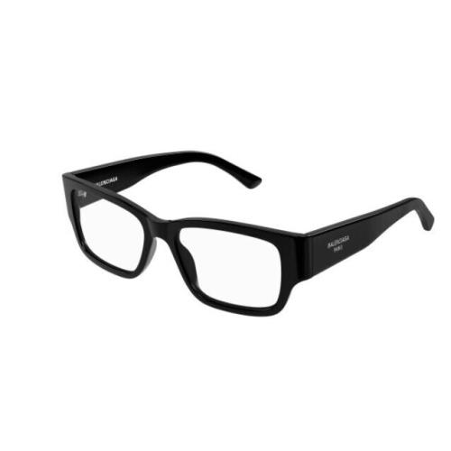 Balenciaga BB0371O 001 Black Rectangular Men`s Eyeglasses