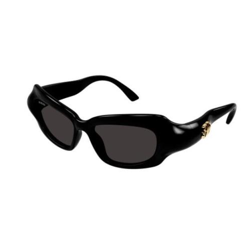 Balenciaga BB0354S 001 Black/grey Cat-eye Women`s Sunglasses