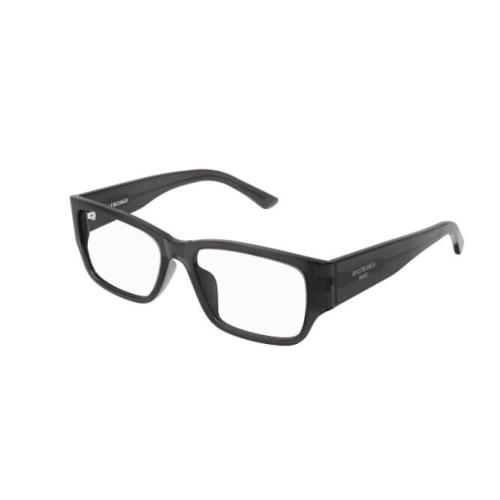 Balenciaga BB0373OK 004 Grey Rectangular Men`s Eyeglasses