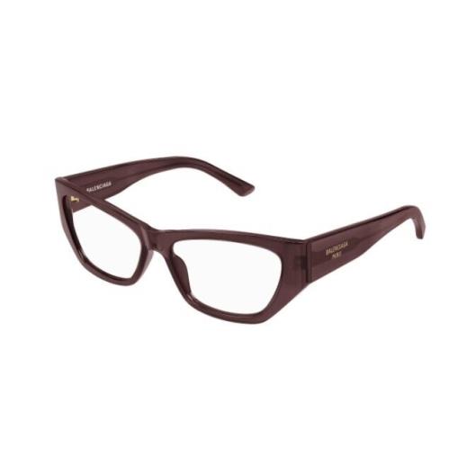 Balenciaga BB0372O 004 Violet Cat-eye Women`s Eyeglasses