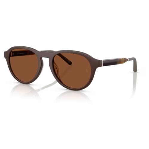 Oliver Peoples 0OV5557SU R-8 700553 Semi Matte Umber Clay Round Men`s Sunglasses