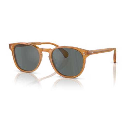 Oliver Peoples 0OV5298SU Finley Esqsun U 1578W5 Amber Regalblue 53mm Sunglasses - Frame: Amber, Lens: Regal blue