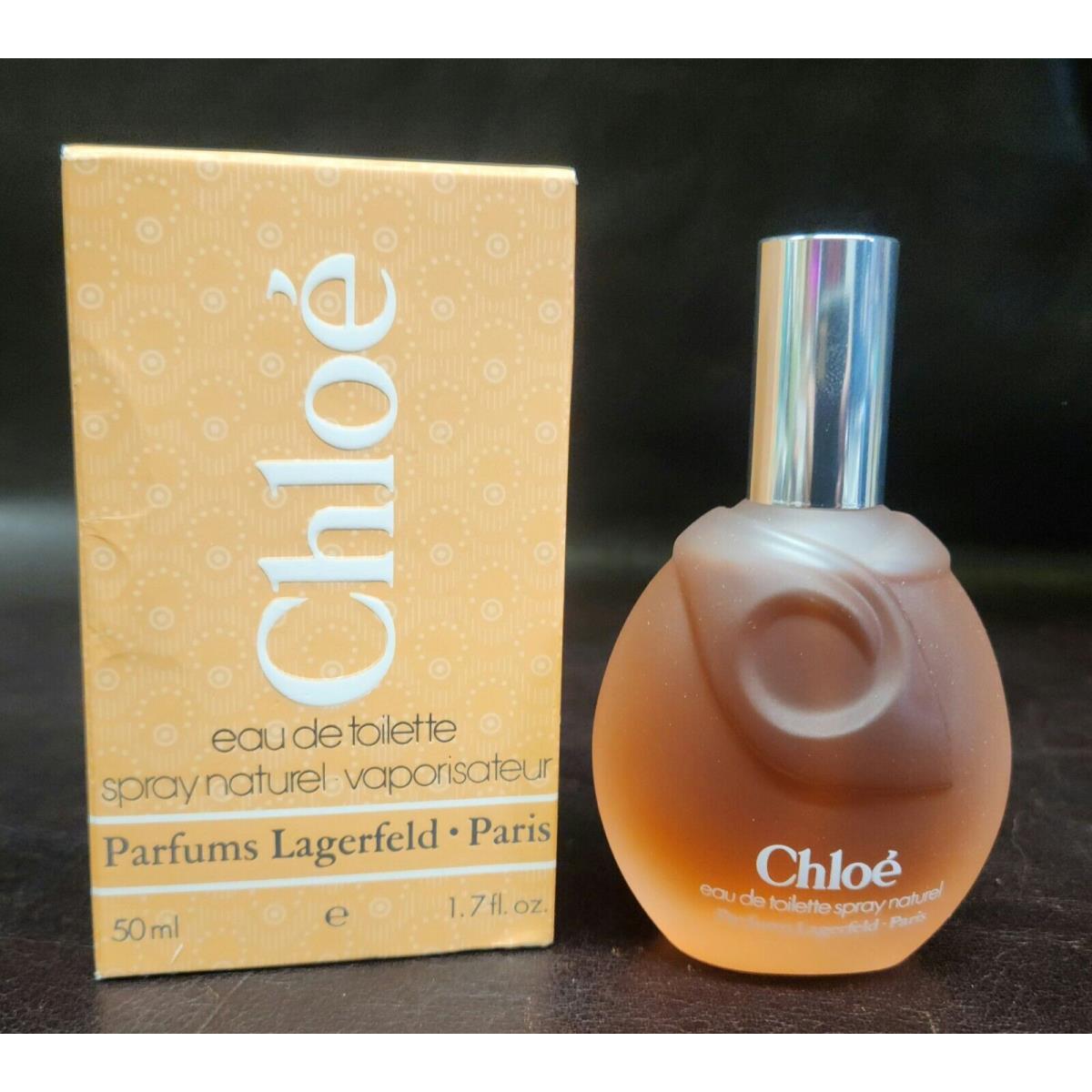 Vintage/nib Chloe Eau De Toilette Spray Naturel Lagerfeld Paris 1.7oz/50ml