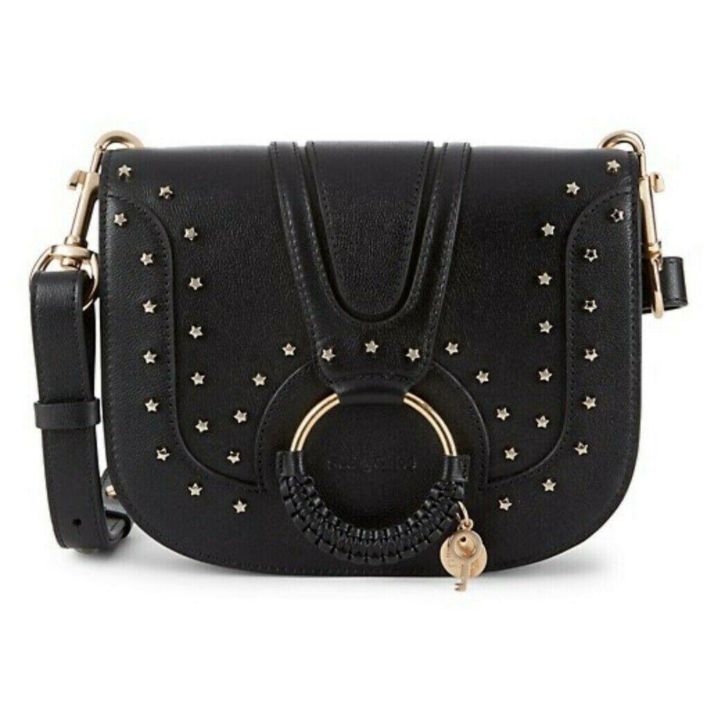 See by Chloe - Hana Star-studded Leather Bag - Black CHS20US896723001