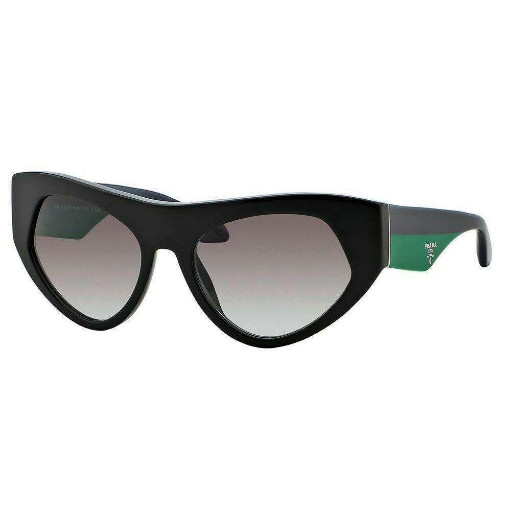 Prada Women`s Fashion Catwalk Black Gray Sunglasses 56mm