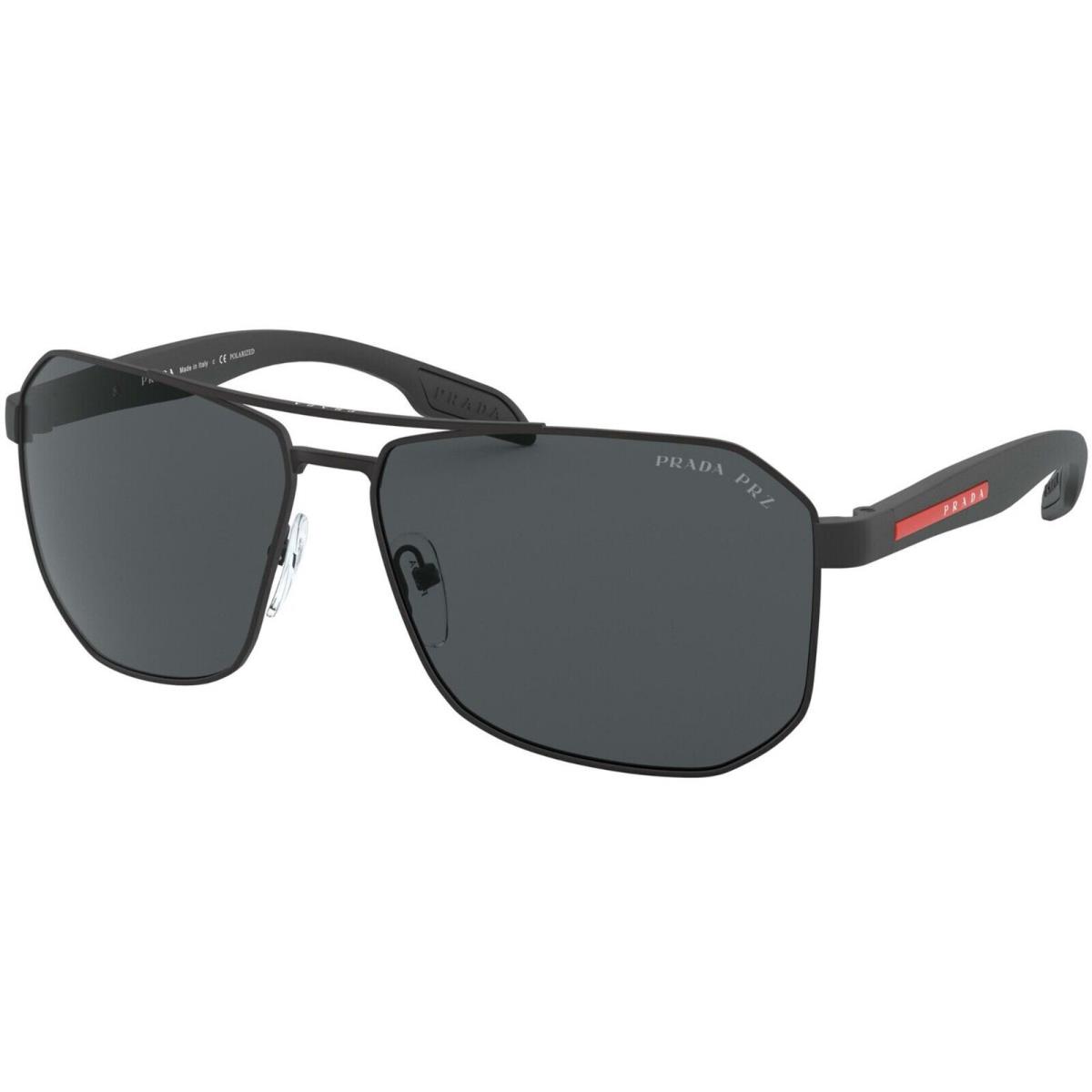 Prada Linea Rossa SPS51V Black Rubber/grey Polarized DG0-5Z1 Sunglasses