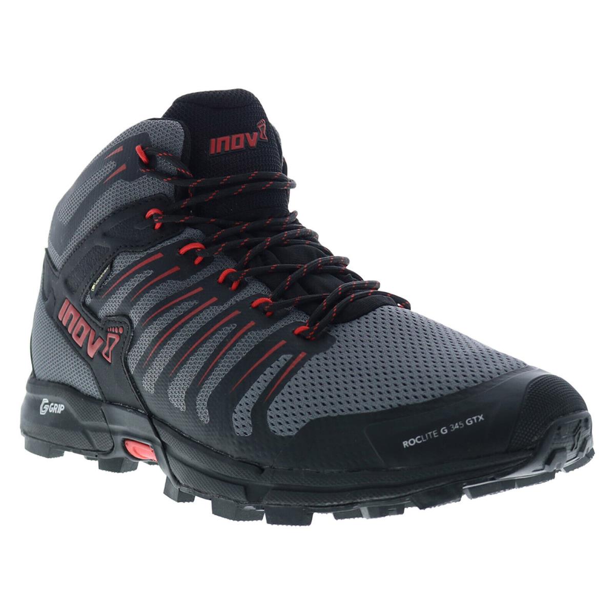 Inov-8 Roclite G 345 Gtx 000802-GYBKRD Mens Gray Mesh Hiking Boots