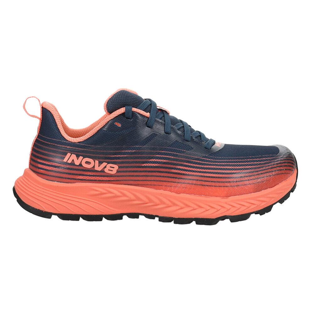 Inov-8 Trailfly Speed Running Womens Blue Pink Sneakers Athletic Shoes 001151