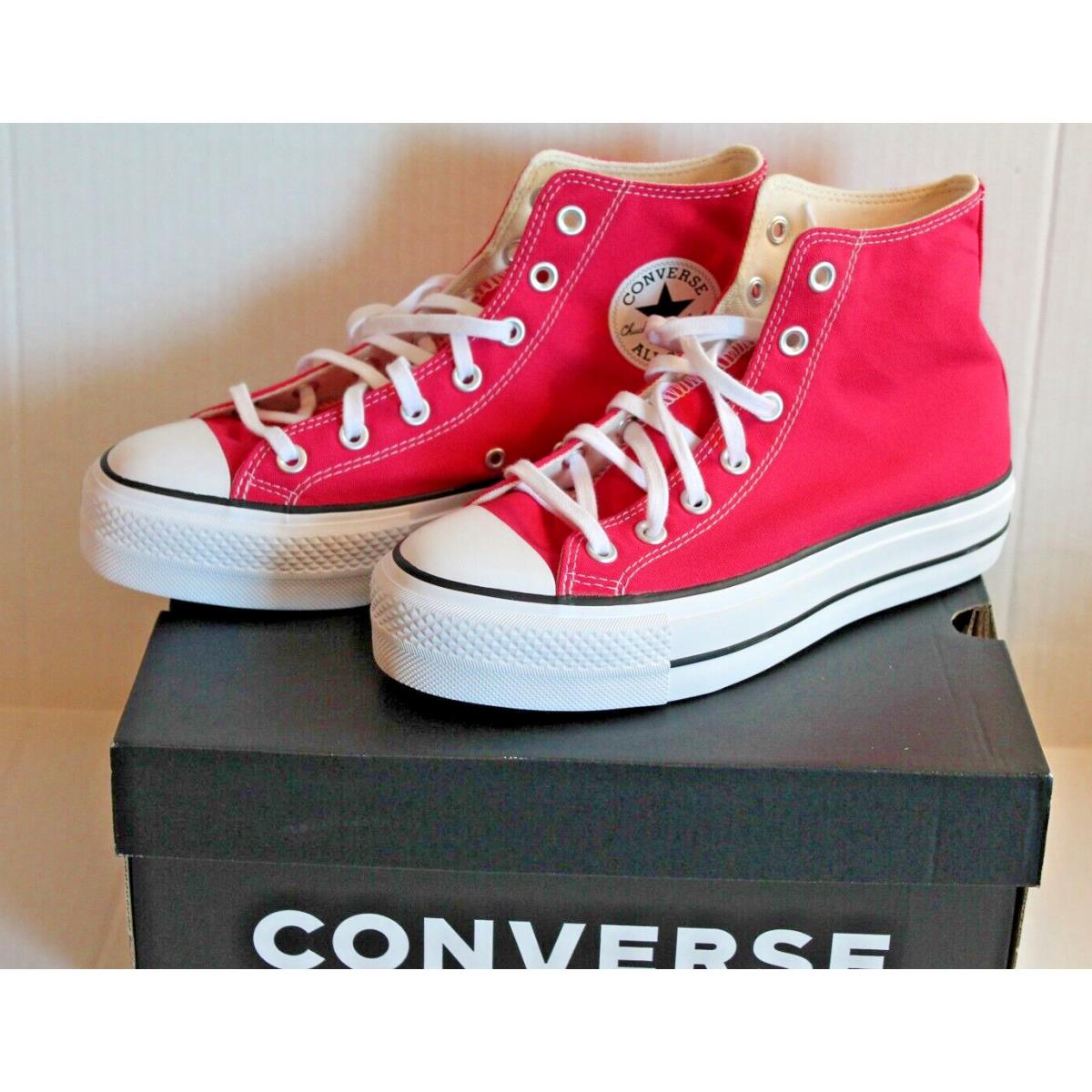 Converse A08288F Lift Platform High Top Cerise Pink Sneakers Shoes Women Size 8